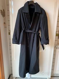 Cappotto da donna nero con pelliccia