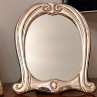 Elegante specchio da tavolo in argento 925