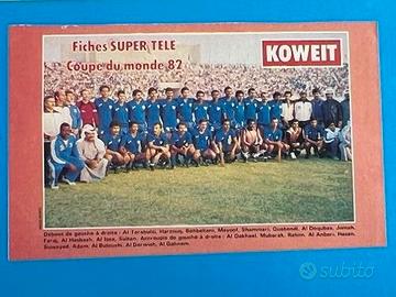 KUWAIT Squadra Espana 82 Scheda WORLD CUP 1982 wc