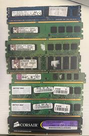 Lotto Moduli RAM DIMM DDR3/DDR2/DDR