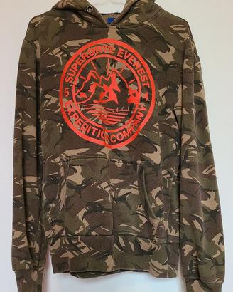 Felpa con cappuccio militare Superdry M