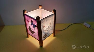 Abat Jour lampada da comodino artigianale, decoraz