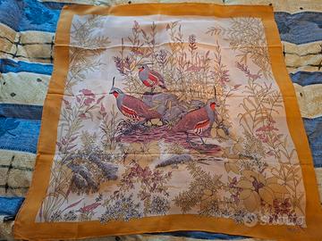 Foulard Gucci 100% Seta Hand Made Italy Vintage
