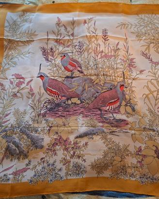 Foulard Gucci 100% Seta Hand Made Italy Vintage