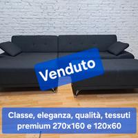 Divani  Design Moderno con Puff esclusivo Top