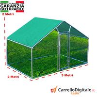 Gabbia per Polli 3x2m x 2mH-6mq - Verde