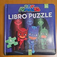 Libro Puzzle PJ Mask 
Con lettura