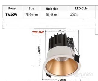 Faretti a led da incasso
