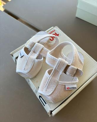 Sandali in tela Superga