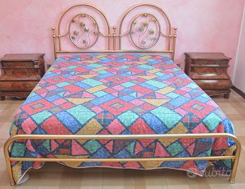 Letto matrimoniale in ottone