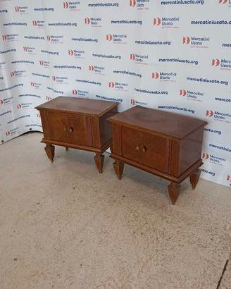 Coppia Comodini Vintage metà 900
