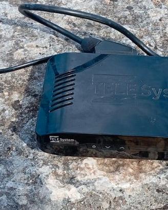 Decoder digitale terrestre TeleSystem + cavo scart