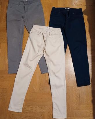 3 pantaloni donna Skinny