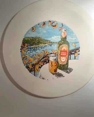 Set di 2 piatti pubblicitari Stella Artois
