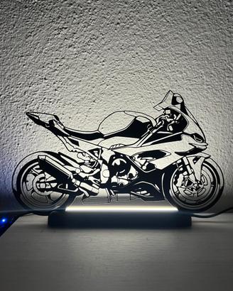 Bmw s1000rr silhouette lampada led
