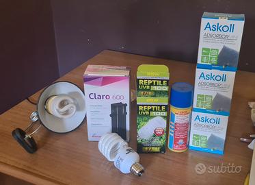 materiale vario per acquario tartarughe