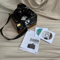 Nikon D3200 con obiettivo 18-55VR