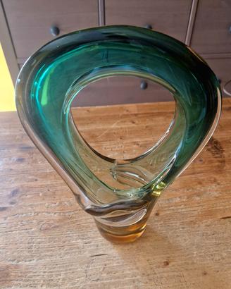 Vaso cestino scultura Murano 