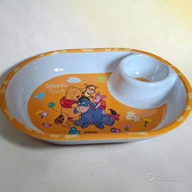 Piattino Winnie the Pooh  con porta uovo/salsins