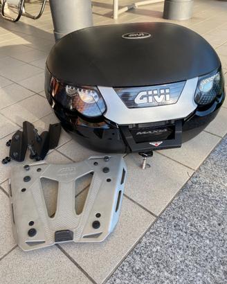Bauletto Givi Maxia 3 Tech E55 completo di staffe