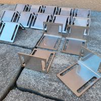 Staffe placche Inox acciaio aisi Asolate 16pz