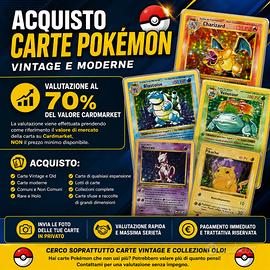 Carte pokemon vintage e moderne