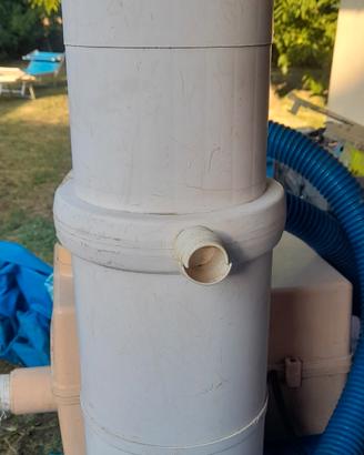 struttura, motore e filtro piscina Laghetto