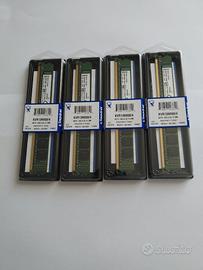 Nuove 16gb (4x4gb) memorie ram Kingston DDR3 1333