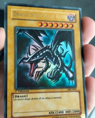 Yu gi oh drago nero occhi rossi prima edizione 