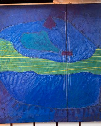 LUIGI VERONESI -tecnica mista su tavola, 52,2x69,8