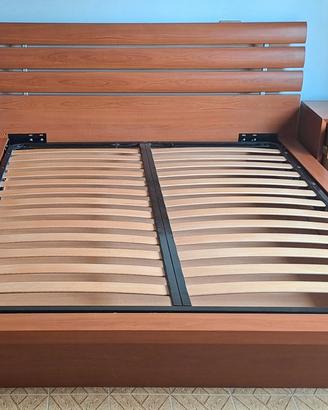 Letto matrimoniale contenitore con 2 comodini