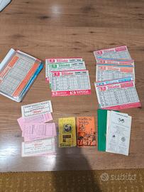 lotto totocalcio schedine vintage anni 79 - 82