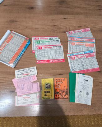 lotto totocalcio schedine vintage anni 79 - 82
