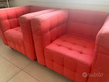 Coppia poltrone rosse