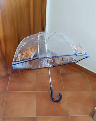 Ombrello trasparente Gatti marca Perletti