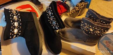 stivaletto nuove nero 39 e grigio 38 e altro 37 