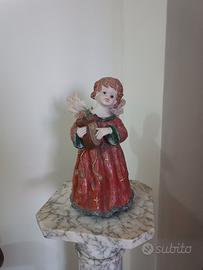 Graziosa Statuina Angelo Vintage in Resina 