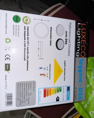 Plafoniera LED LUXECO 28 cm nuova