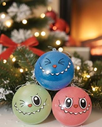 Palline Natale personalizzate Pokemon Labubu FRASI