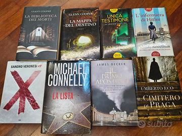 n8 libri thriller, psicologici, romanzi storici