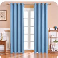 Tenda opaca con occhielli moderna azzurro