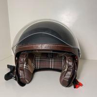 Casco Jet Vintage Emmegierre,stile retro, omol. E3