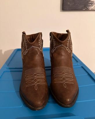 Stivaletti Texani Camperos Donna Marroni Taglia 37