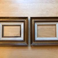 Piccole cornici in legno (2 pezzi)