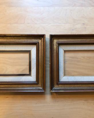 Piccole cornici in legno (2 pezzi)