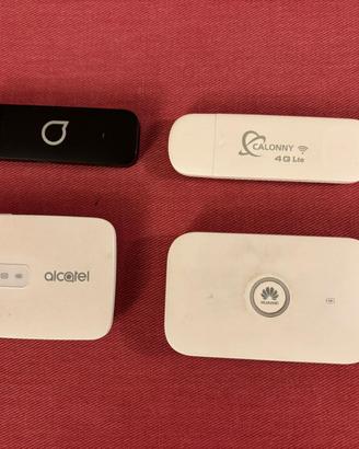 N. 4 Chiavette Internet 4G LTE USB WiFi