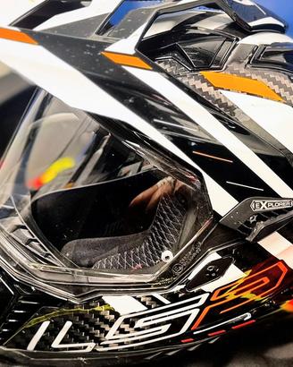 Casco moto LS2 Explorer  Carbon Borsa  PinLock tg 