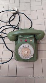 Telefono Siemens S62 a disco verde. Vintage.