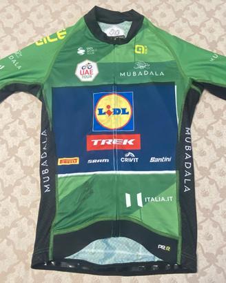 Maglia Verde UAE Tour 2025 Jonathan Milan autograf