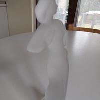 Statuetta vetro art decó "La ballerina" h.20 cm.